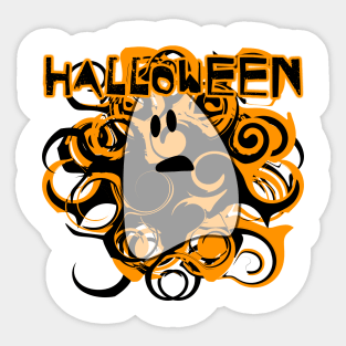 Halloween ghost Sticker